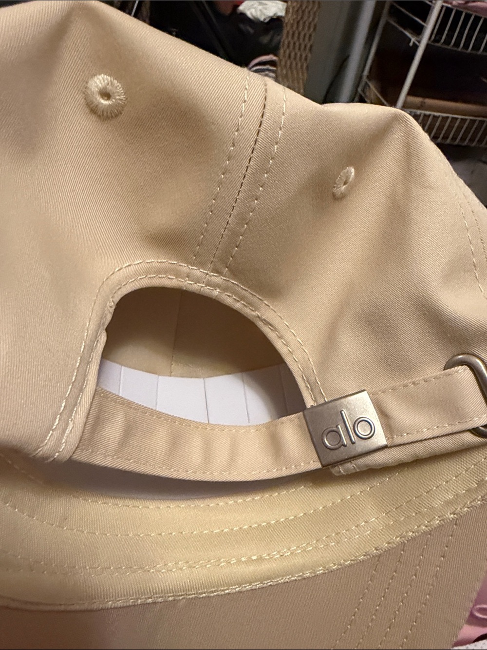 ALO Yoga Nude-Beige Logo Baseball Cap - Picture 5 of 7